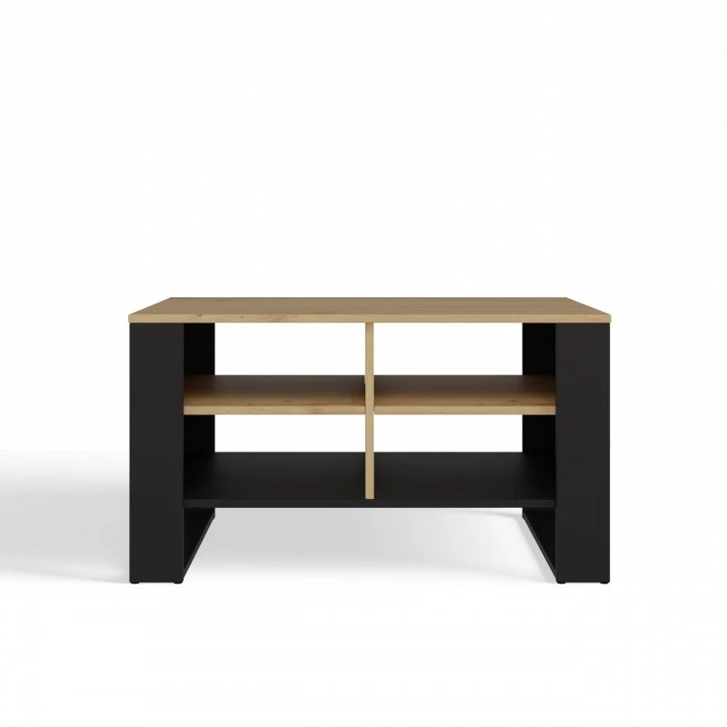 Mesa de centro top e shop Topeshop STOLIK KAWOWY ŁAWA MODERN 4P Roble Artisan Czern