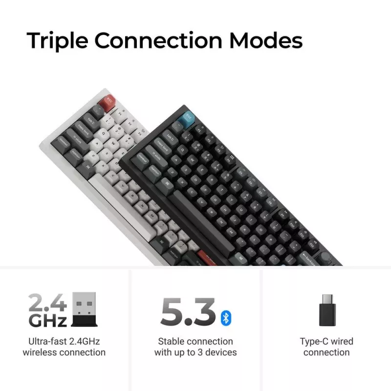 Teclado inalámbrico Q3 ULTRA/negro Q3U-M3 Keychron