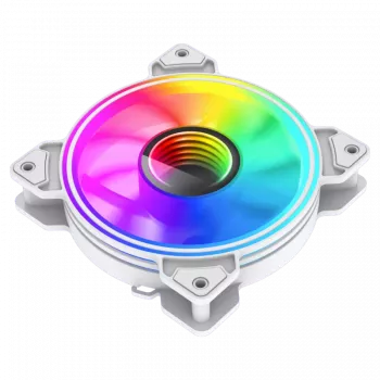 Gamemax | Ventilador de caja | DUAL RING INFINITY | Blanco
