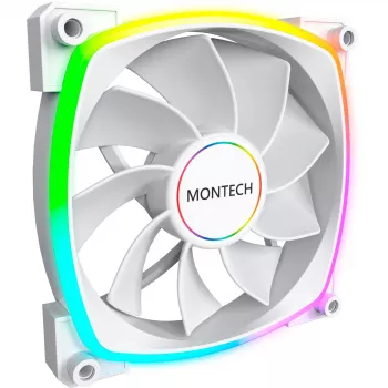 Ventilador de caja Montech RX140 PWM 140 mm ARGB - blanco
