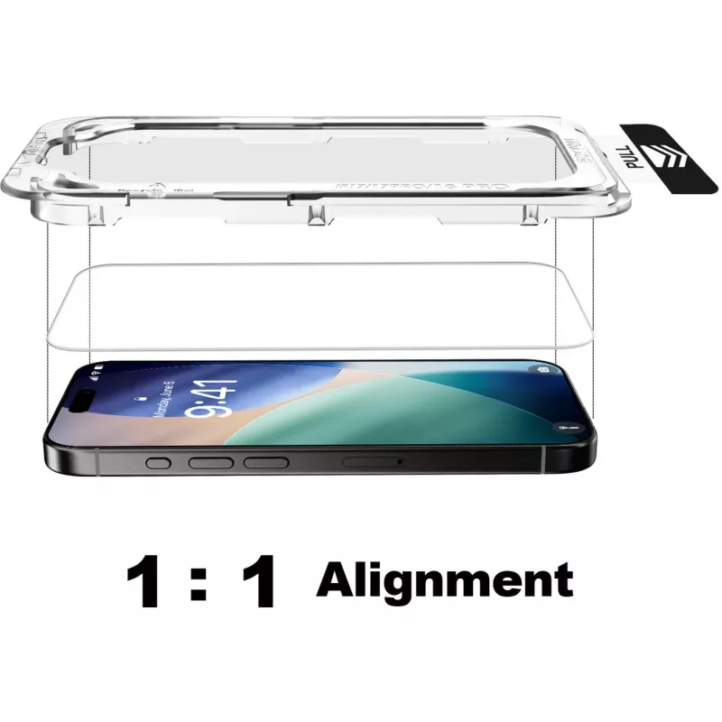 NEVOGLASS, protector de pantalla transparente, iPhone 17 Air, con Easy App
