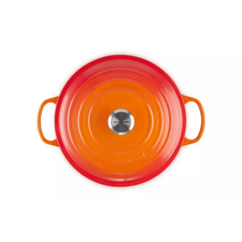 Le Creuset 21177280902430 6,7 L olla redonda naranja, roja