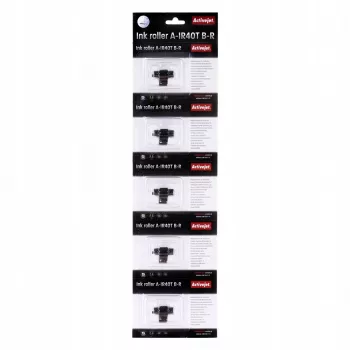 Rodillo de tinta para impresora ActiveJet A-IR40T para impresoras de inyección de tinta, gama Supreme, impresión en rojo, pack de 5