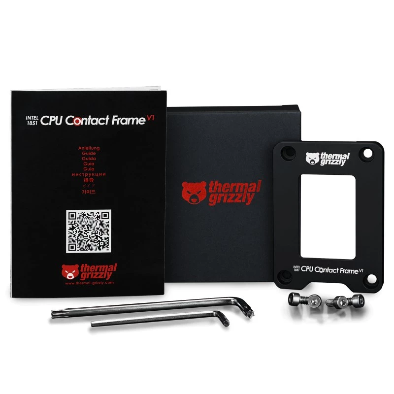 Kit de actualización de marco Thermal Grizzly TG-CF-I1851-V1 aluminio negro 71x51x6mm