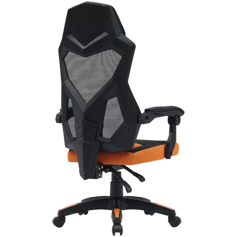 Silla gaming CANYON Wave MCH02 — respaldo de malla, diseño ergonómico, negro/naranja