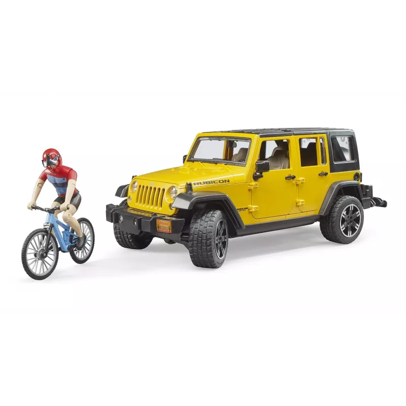 Vehículo de juguete Jeep BRUDER 02543 para temática de mountain bike y ciclistas, ABS, multicolor, a partir de 4 años