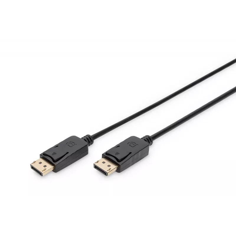 Cable de conexión DisplayPort con bloqueo 1080p 60Hz FHD Type DP / DP macho / macho negro 3m