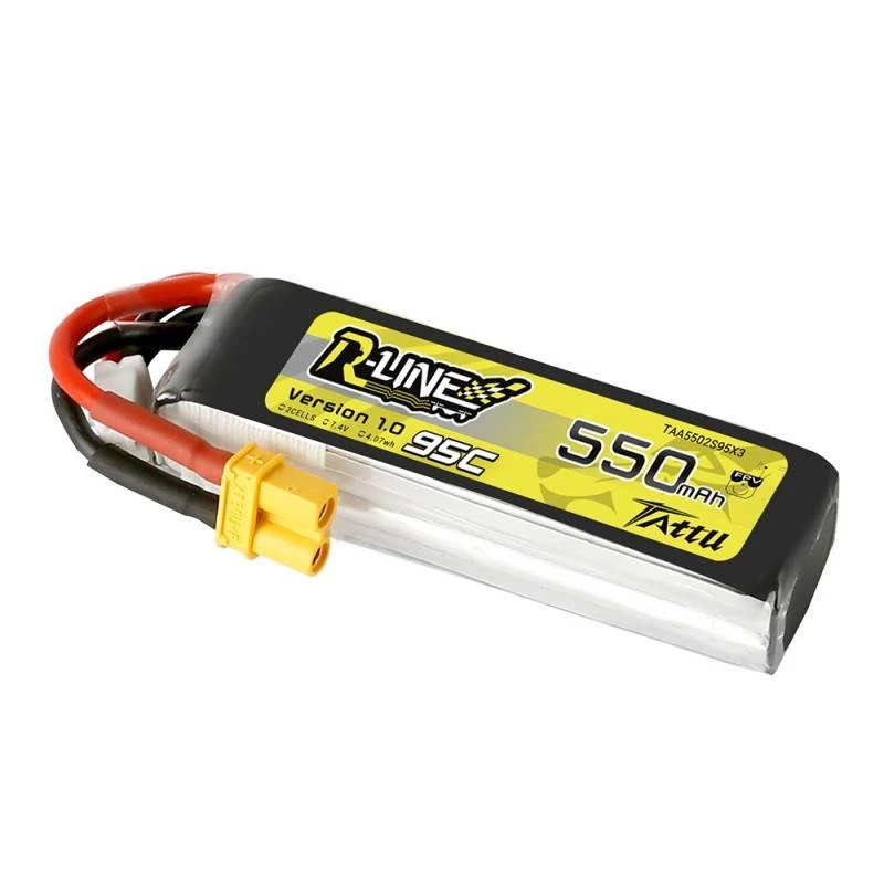 Batería Tattu R-Line 550mAh 7,4V 95C 2S1P XT30