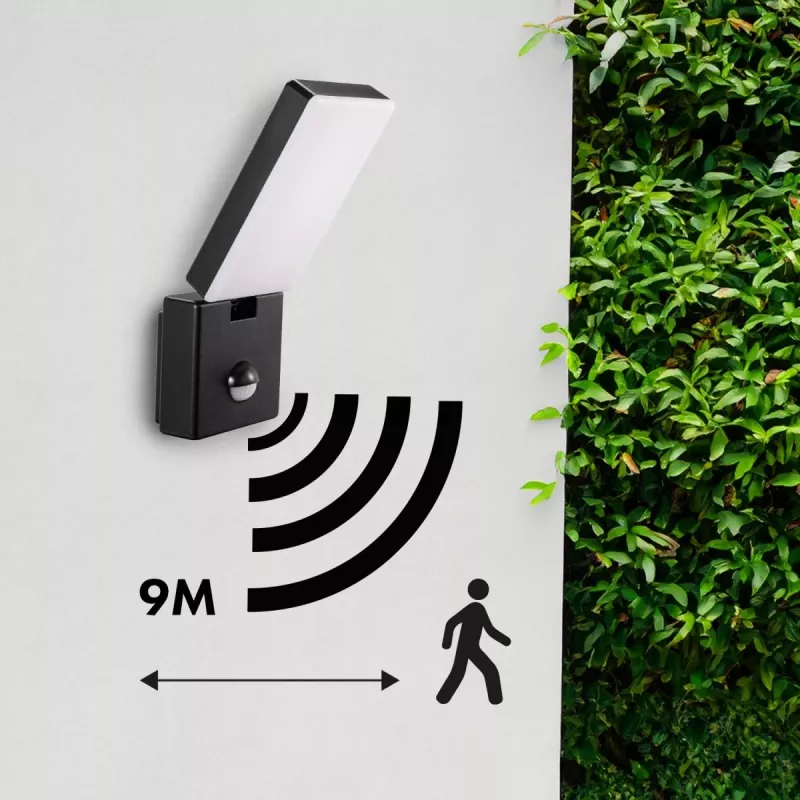 Foco LED MACLEAN MCE516 10W con sensor de movimiento PIR, 800 lm