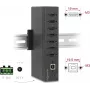 Hub USB DELOCK 60687 — 7 conectores USB 2.0 Type-A con protección ESD de 15 kV