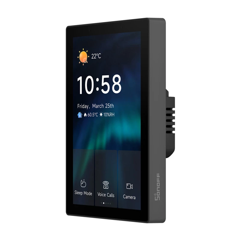 SONOFF NSPanel Pro 120 Panel de control inteligente Matter WiFi/Bluetooth/ZigBee (negro)