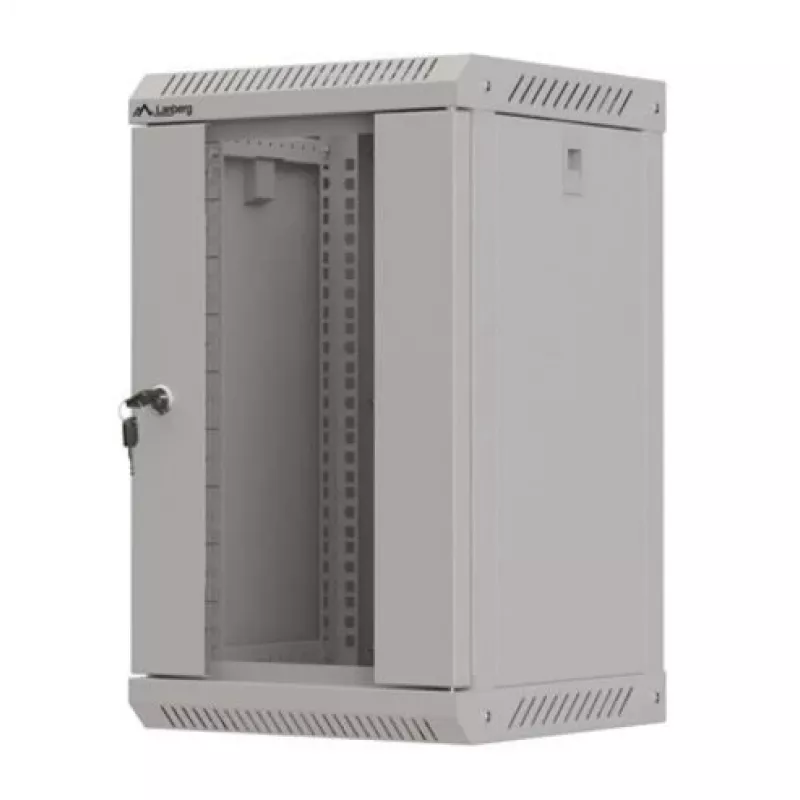 Lanberg WF11-3309-10S armario rack 9U rack de montaje en pared gris