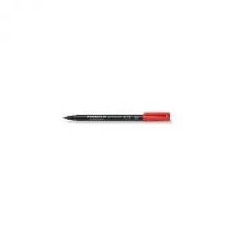 Rotulador permanente Staedtler 317-2 punta redonda rojo 10 uds.