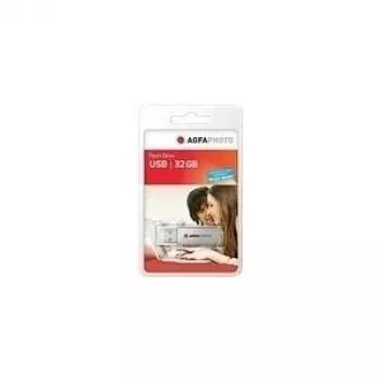 Memoria USB AgfaPhoto 32 GB USB Type-A plateada