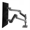 Ergotron LX Pro - kit de montaje (doble brazo) - para 2 pantallas LCD - montaje en placa perforada - aluminio - gris oscuro - tamaño de pantalla: hasta 61 cm (hasta 24
