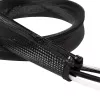Tubo para cables LogiLink con cremallera, 2,0 m, gris de poliéster, resistente a la abrasión, a la tracción y a la deformación, resistente a los impactos, - 1 ud. (KAB0074)