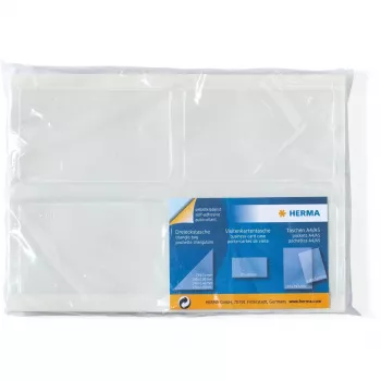 Funda para tarjetas HERMA 1422 transparente 95 x 60 mm
