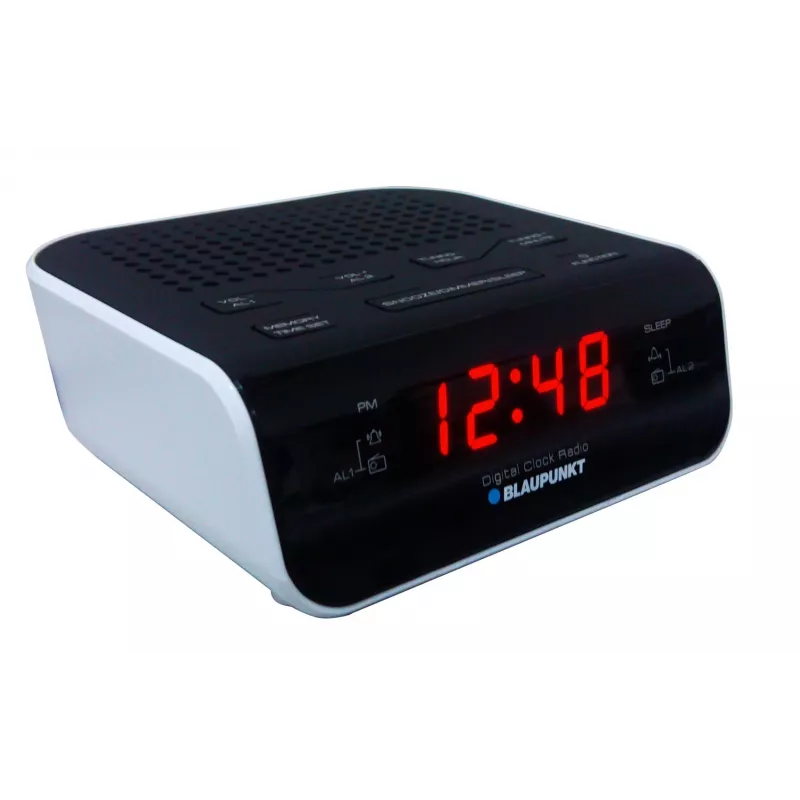 Blaupunkt CR5WH Radio reloj despertador negro, blanco