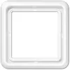 JUNG CD 581 WW CD 500 Marco embellecedor de 1 elemento, blanco alpino
