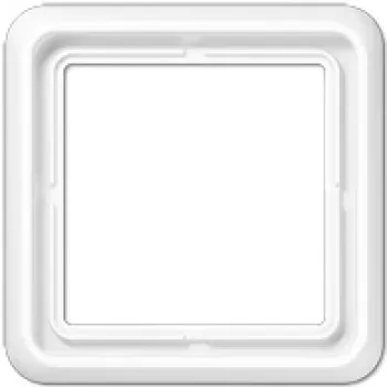 JUNG CD 581 WW CD 500 Marco embellecedor de 1 elemento, blanco alpino