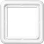 JUNG CD 581 WW CD 500 Marco embellecedor de 1 elemento, blanco alpino