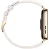 Watch Fit 3 (Solo-B19V), smartwatch oro/blanco, correa de piel en blanco