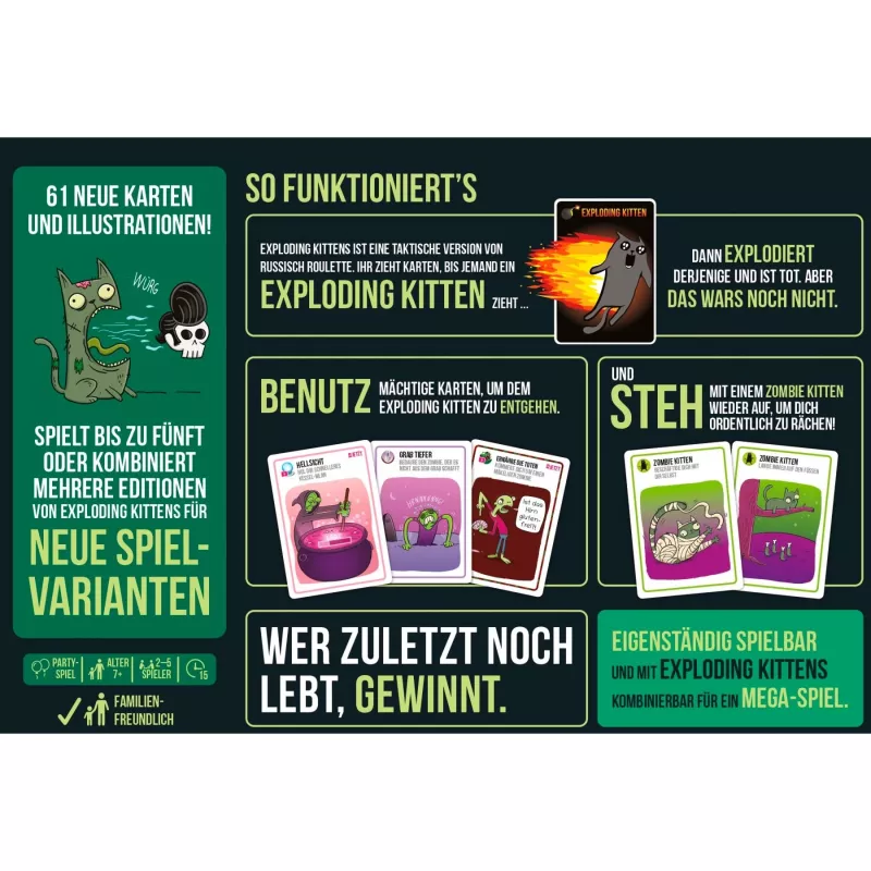 Zombie Kittens, juego de cartas