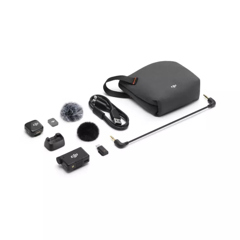 DJI Mic Mini sistema de micrófono inalámbrico (1 transmisor + 1 receptor), negro