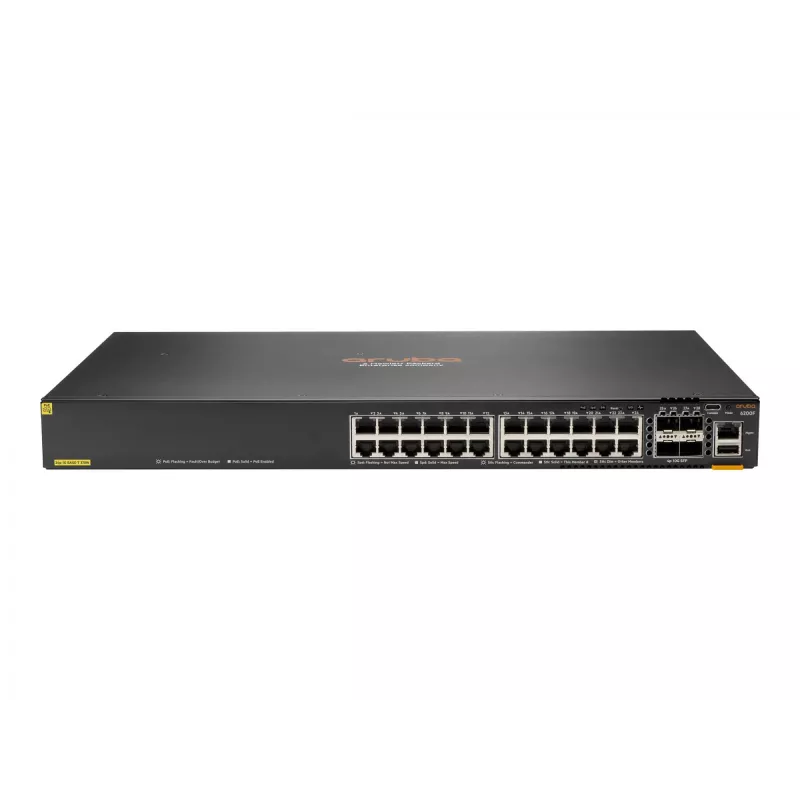Switch gestionado Aruba CX 6200F 24G Class-4 PoE 4SFP+ 370W L3