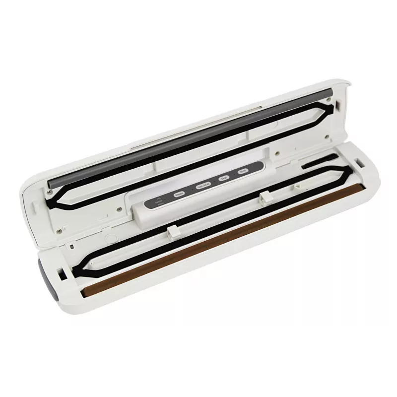 Envasadora al vacío de sobremesa ESPERANZA EKV002 — carcasa compacta de plástico, ancho de trabajo 30 cm, 110 W, blanca