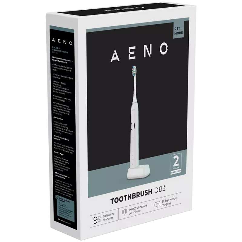 Cepillo de dientes sónico para adultos AENO DB3 blanco