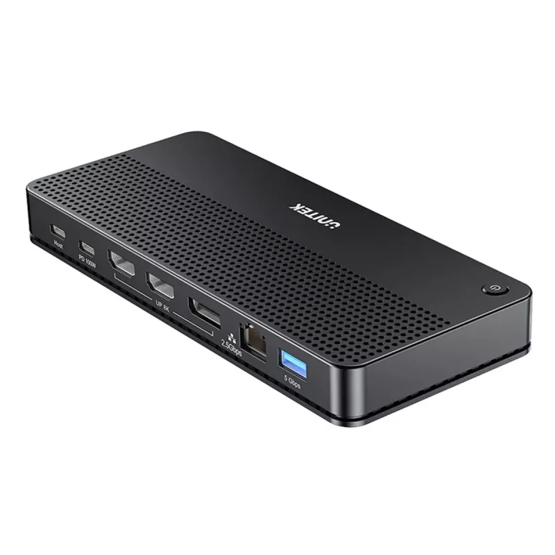 Estación de acoplamiento UNITEK D1104A01 USB4 con cable 100 W Power Delivery