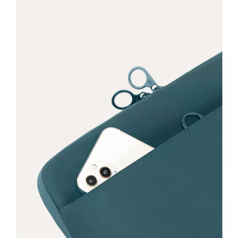 Funda sleeve Tucano Top 14 pulgadas 35,6 cm petróleo monocromático