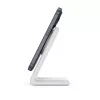 Cargador inalámbrico Crong CRG-MSS-WHT 10W carga rápida para dispositivos compatibles con Qi