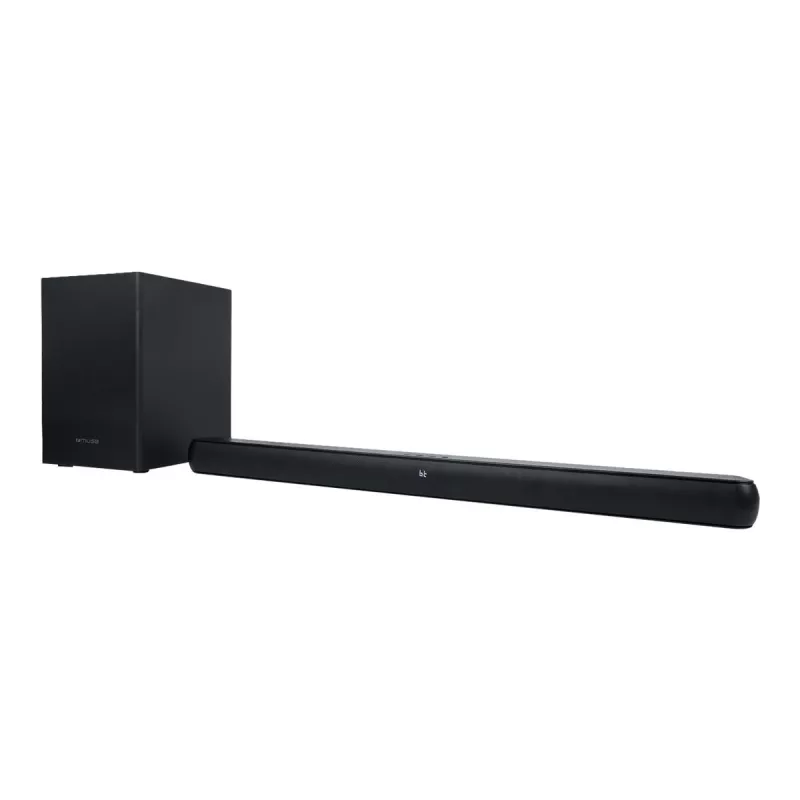 Muse M-1580SBT barra de sonido para TV con Bluetooth, 80 W, HDMI, óptica, USB, entrada AUX, negro brillante