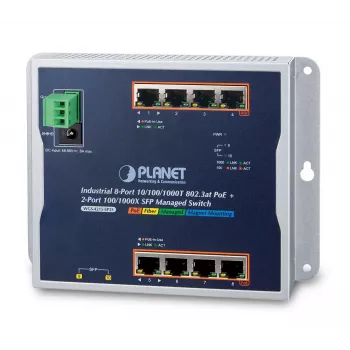Switch de red gestionado PLANET WGS-4215-8P2S