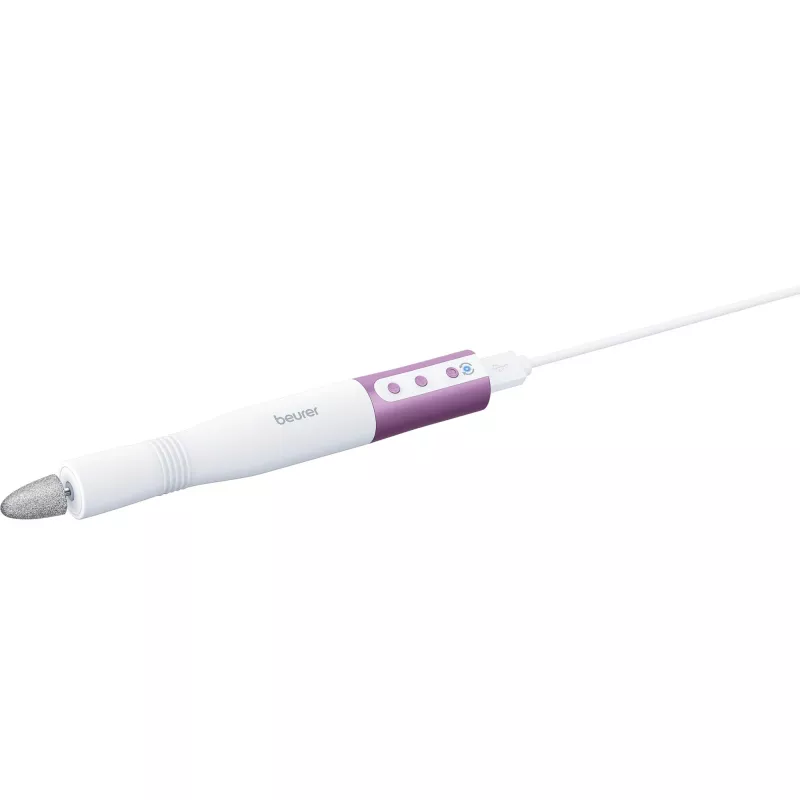 Aparato de cuidado de uñas Beurer MP 52 — set eléctrico de manicura/pedicura, blanco y violeta