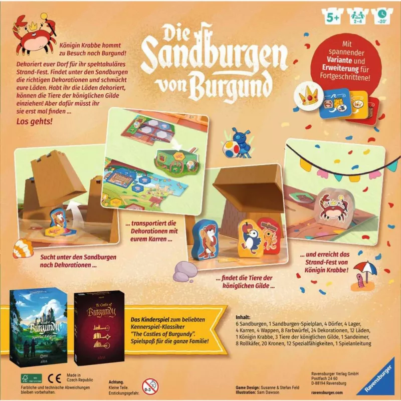 Ravensburger Die Sandburgen von Burgund, juego de mesa