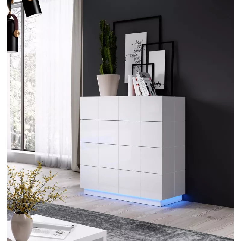 Cómoda Cama Lighting REJA 4S azul