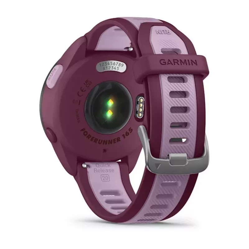 Smartwatch GARMIN Forerunner 165 Music, 43 mm carcasa de polímero, 1,2 inch AMOLED 390x390, GPS/GLONASS/Galileo, 5 ATM, 11 días de autonomía