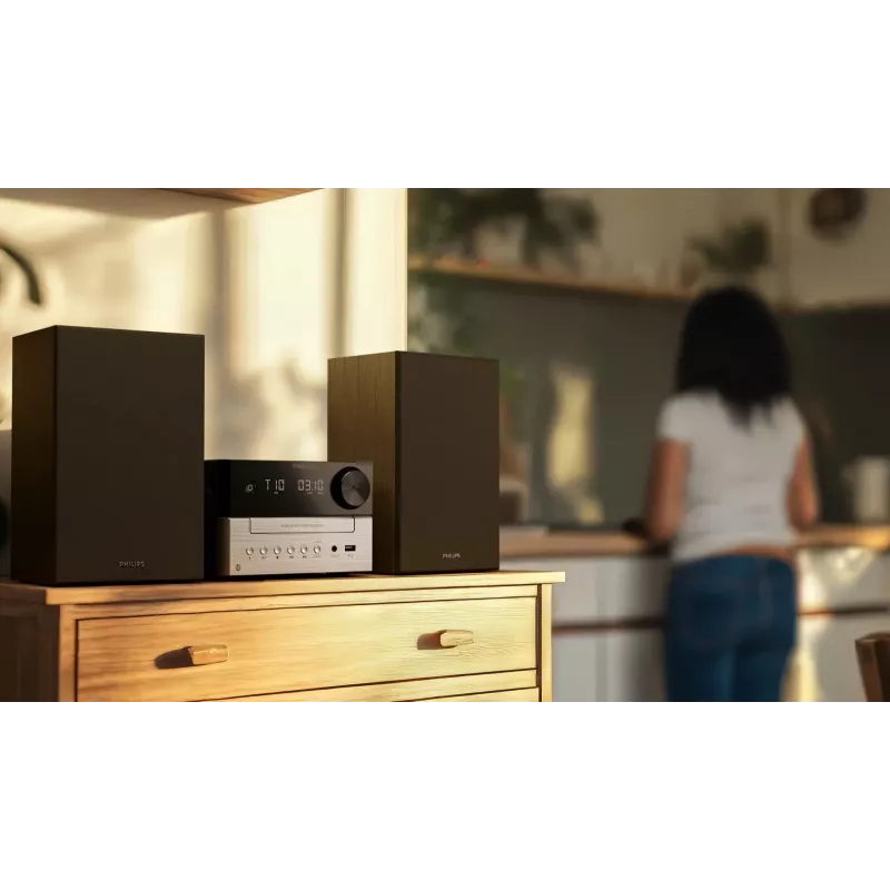 Philips TAM3205M2 sistema de audio doméstico microsistema de audio doméstico 20 W negro, plata