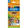 Lápices de colores BIC Kids Smooth 12 colores set