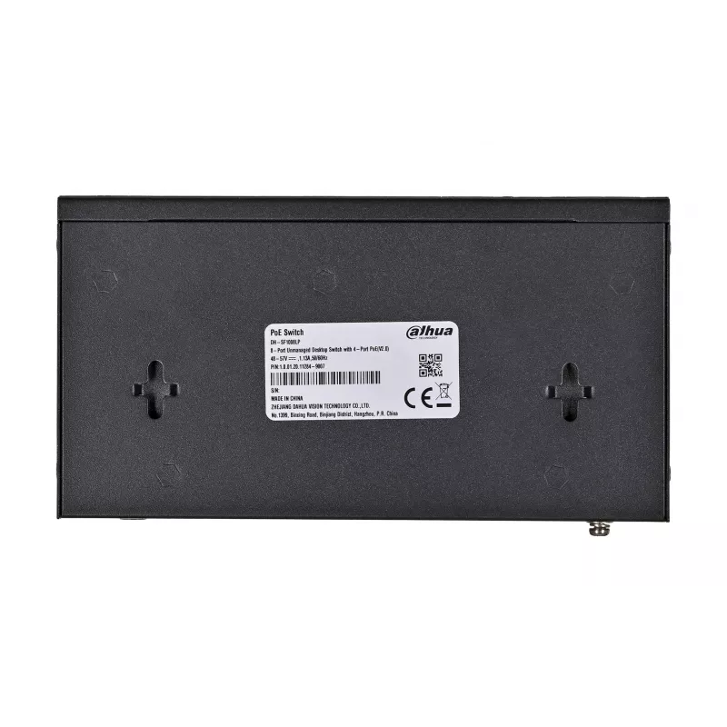 Dahua Technology PoE SF1008LP Switch no gestionado L2 Fast Ethernet (10/100) Power over Ethernet (PoE) Negro