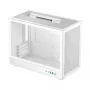 Caja de ordenador DeepCool CH160 PLUS WH Small Form Factor blanca, microATX, cristal templado, USB-C