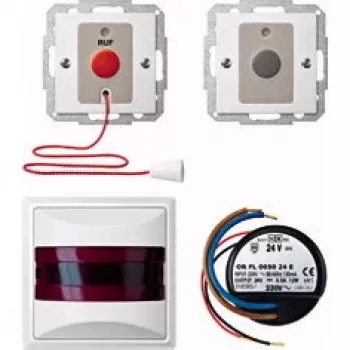 Interruptor pulsador Merten MEG4849-1419, carcasa de termoplástico blanco, 230 V AC, 0,5 A