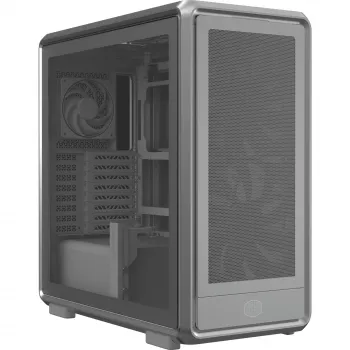Caja de PC semitorre Cooler Master MasterFrame 600 Mesh plata — compatible con ATX/EATX, frontal 2×200mm, unidades 2,5
