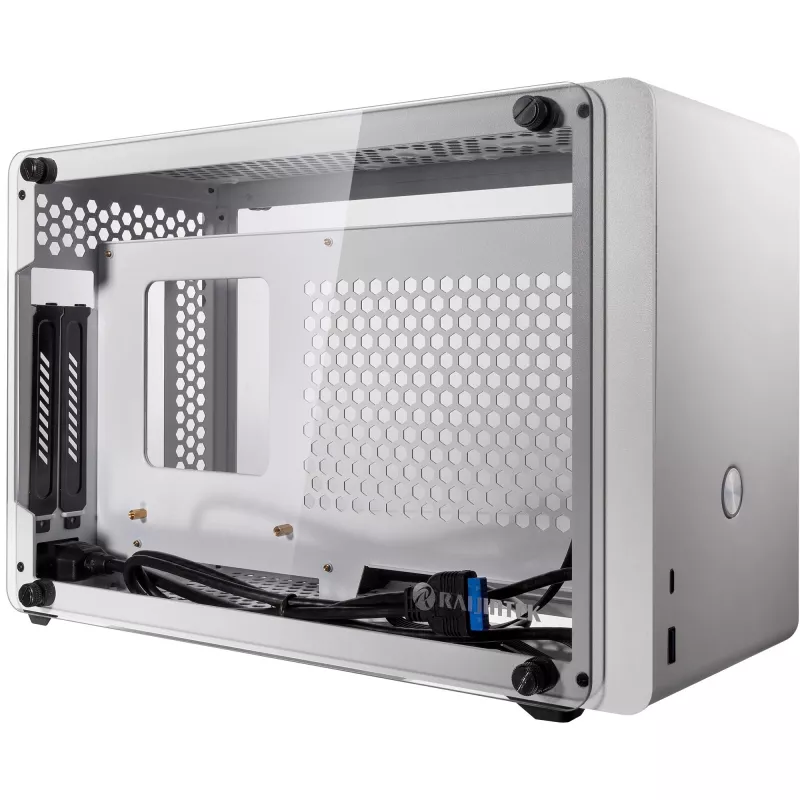 RAIJINTEK Ophion Caja Mini-ITX con cristal templado - Blanco - Caja - Mini-ITX