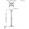 Soporte de techo para proyector Vogel's PPC 1555 plata