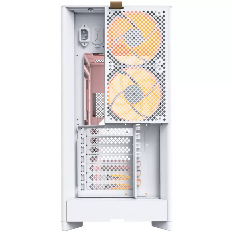Caja PC Montech HS02 PRO Semitorre Blanca