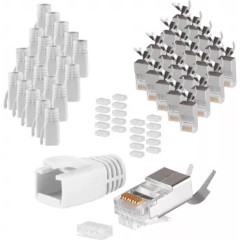 Conector de cable RJ-45 ShiverPeaks 72067-20GR gris